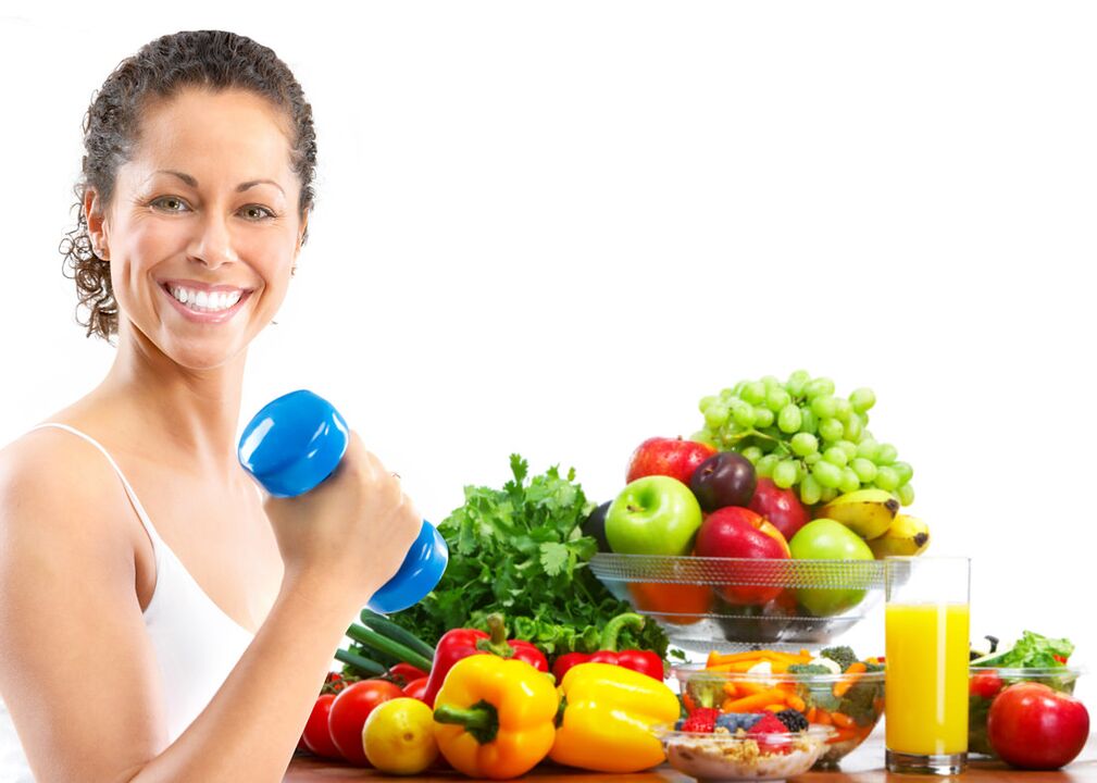 producten voor goede voeding en gewichtsverlies