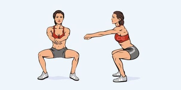 squats voor het verliezen van gewicht benen